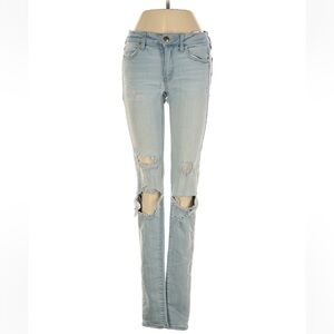Light Blue Distressed Women Jeans